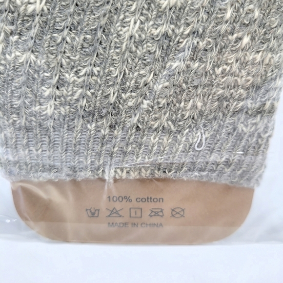 Girly Knit Lace Trim Boot Topper Boot Cuff Gray - Picture 5 of 6